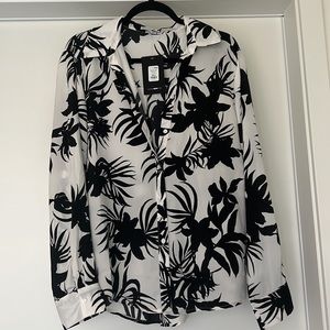 Fashion nova - She’s All That Satin Shirt